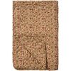 Ib Laursen Brun Quilt m/Blomsterranker - Røde, Orange & Grå