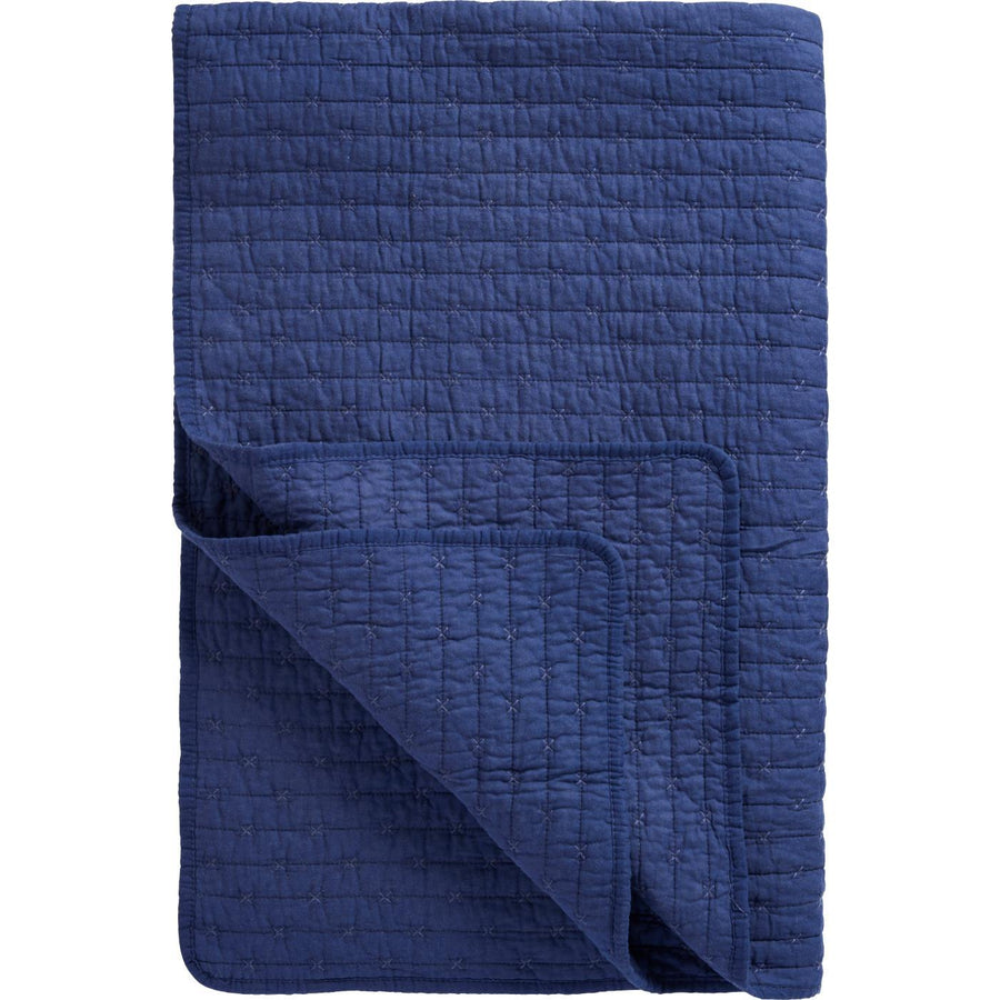 Ib Laursen Quilt m/Korssting - Indigo
