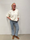 Nümph Marsie SS Pullover - Cloud Dancer