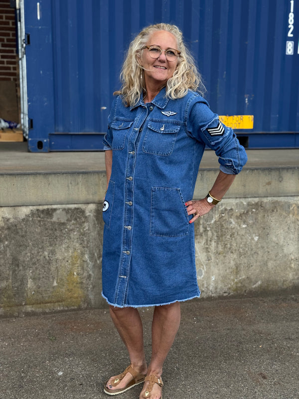 Costa Mani Foxy Denim Long Jacket