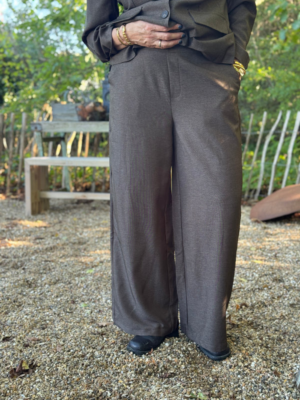 Isay Osa Pant - Brown Melange
