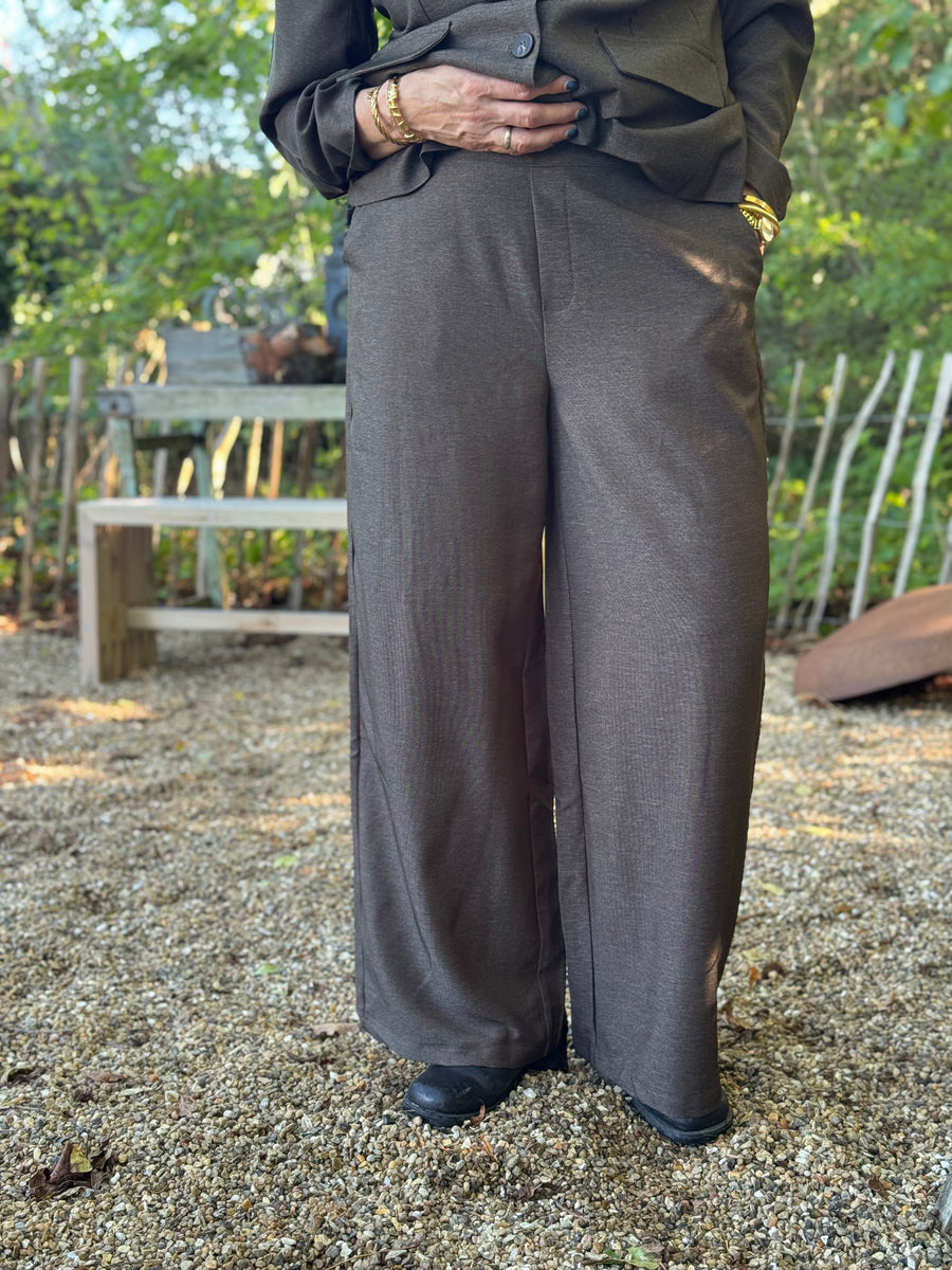 Isay Osa Pant - Brown Melange