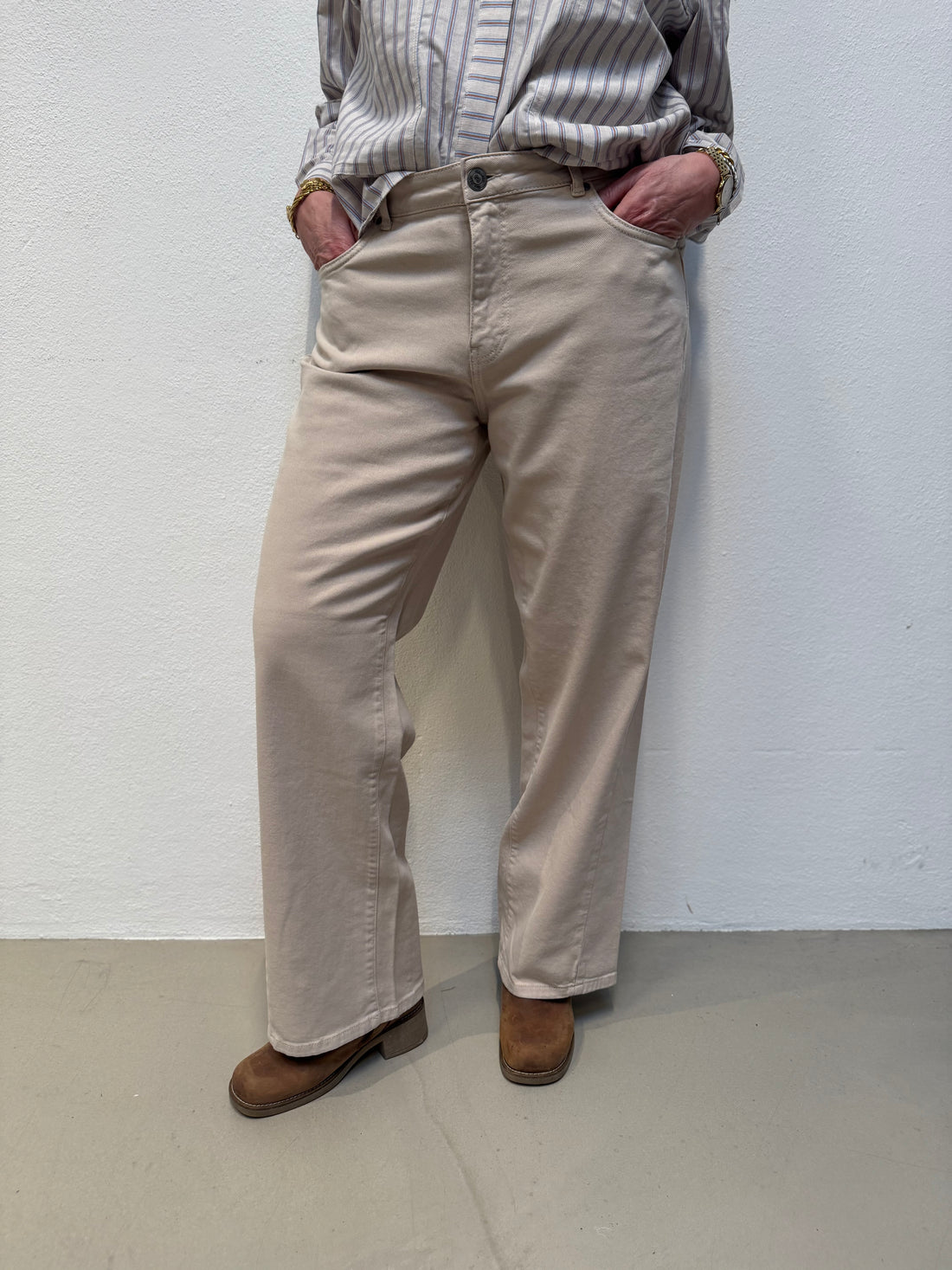 Isay Como Twill Pant - Dark Sand