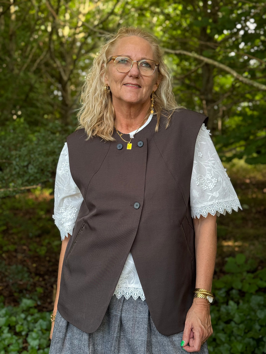Nü Denmark Amalie Vest - Brown