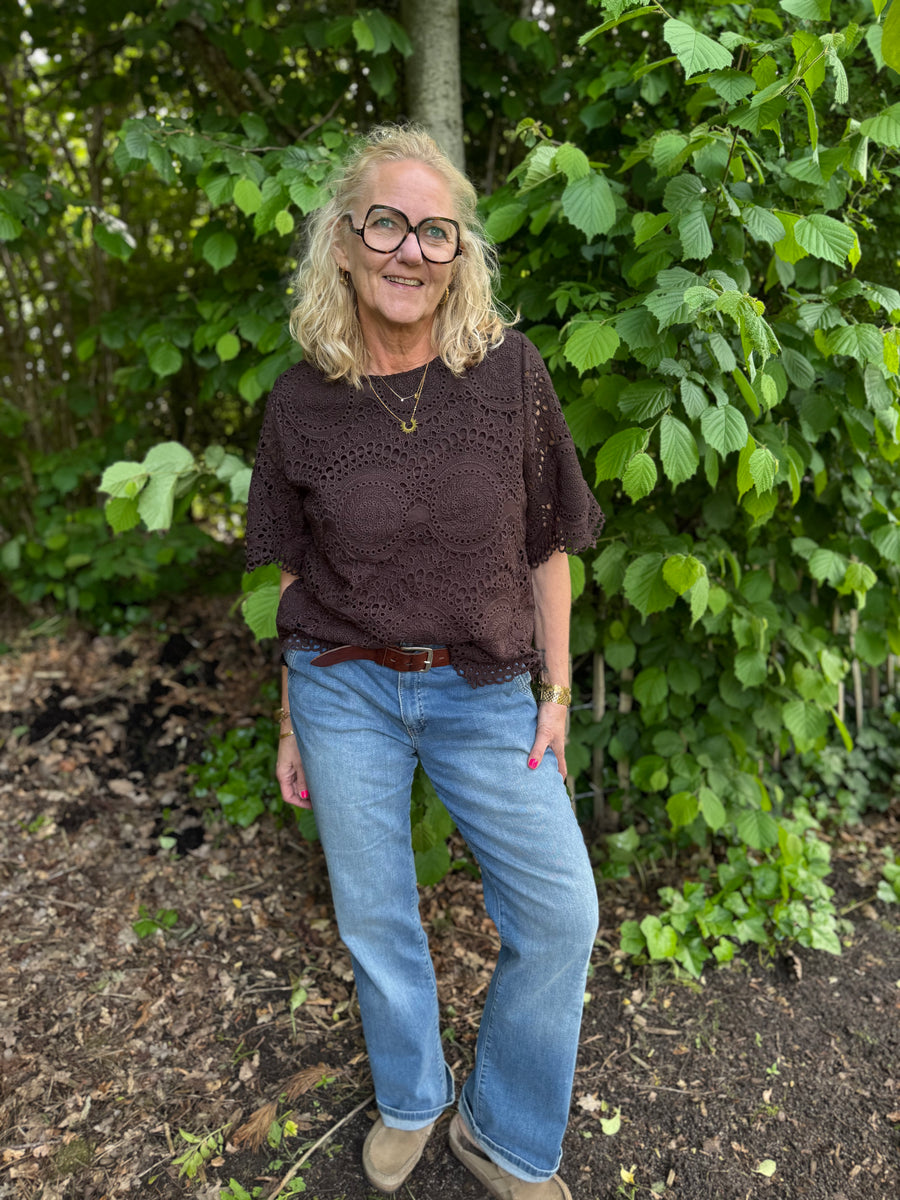 Cream Baja SS Blouse - Java