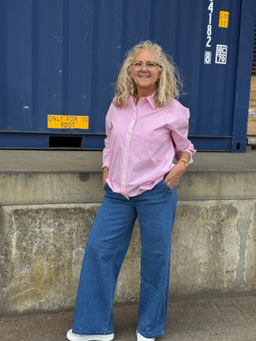 Cream Visti Pant - Indigo Blue Denim