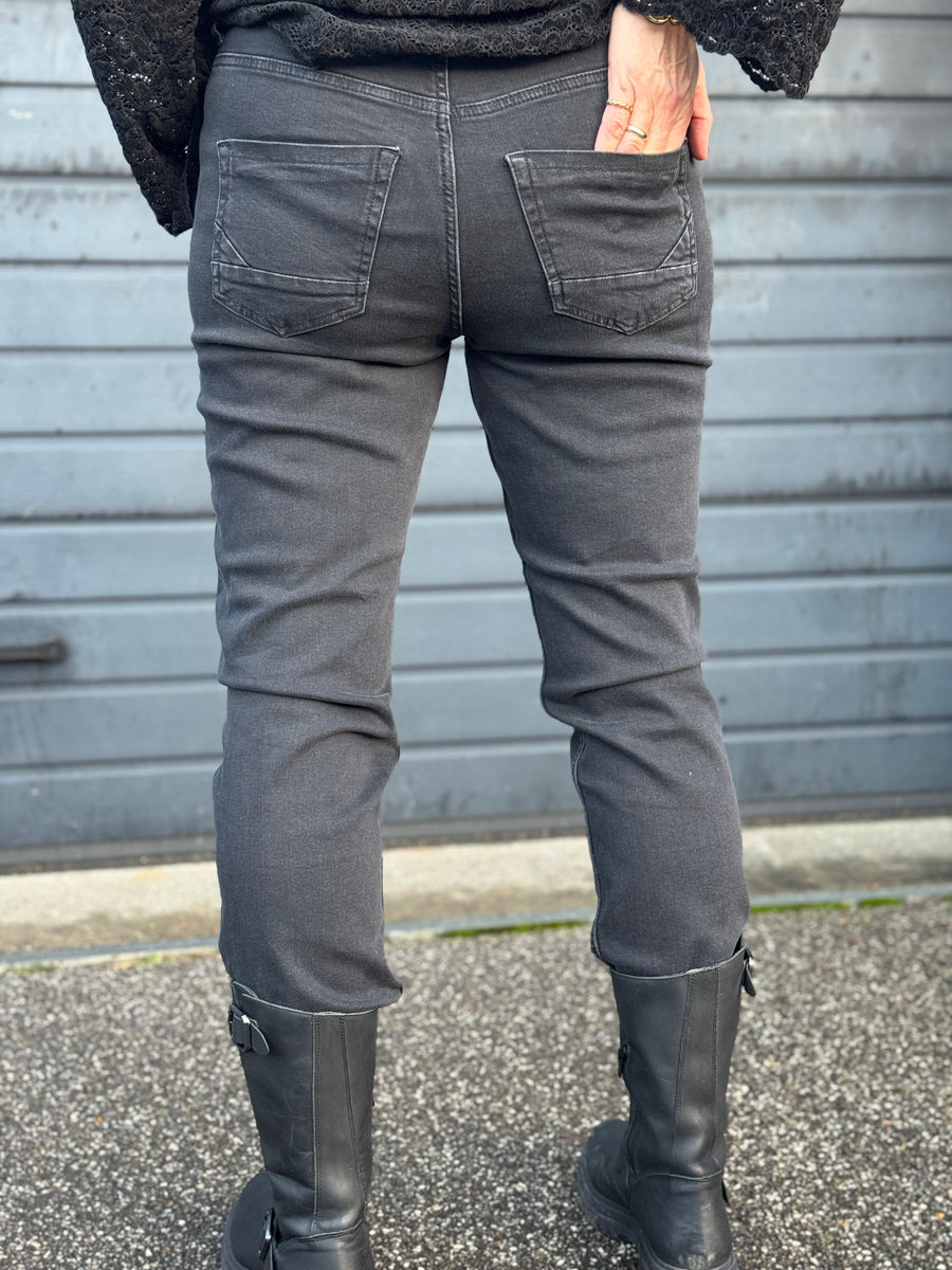 Isay Monza Straight Jeans - Black Denim Wash