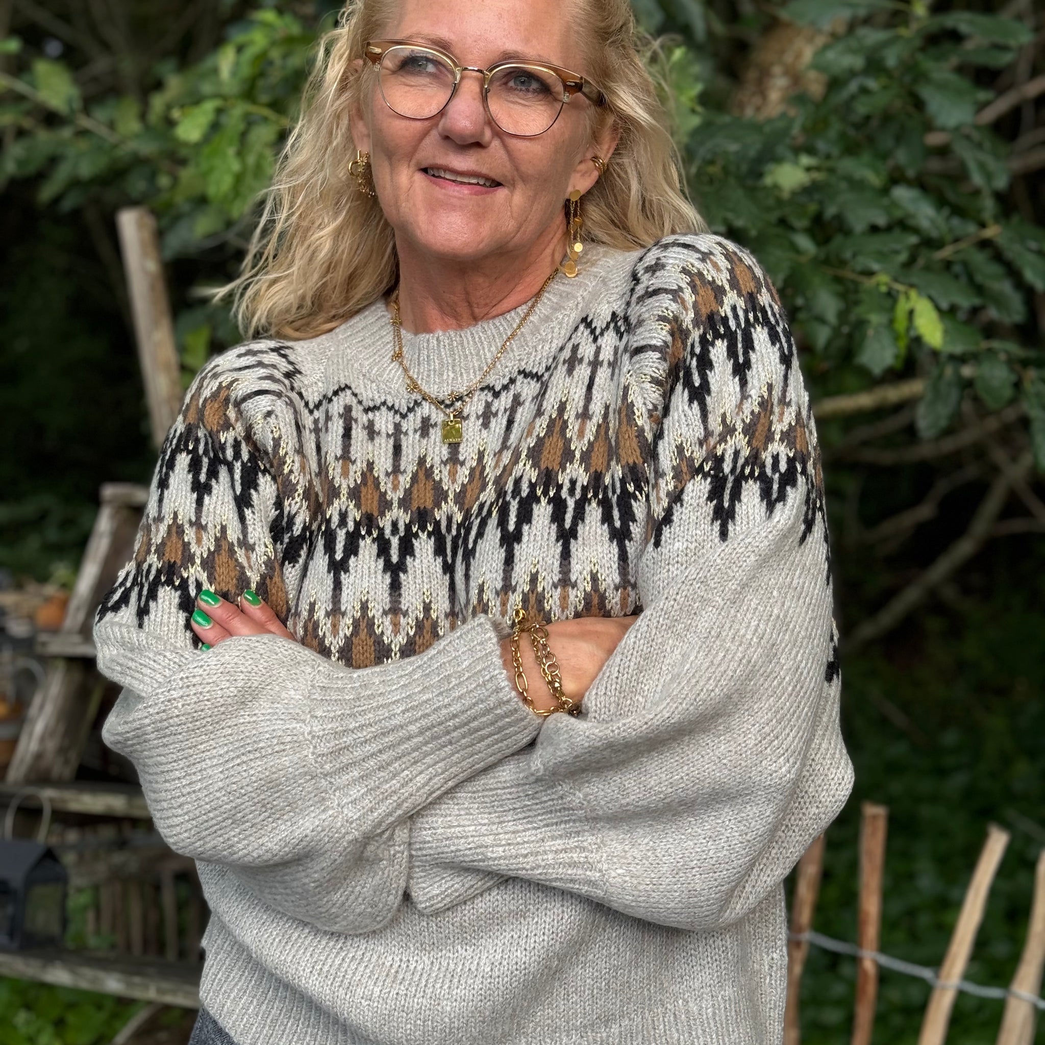 Nü Denmark Alena Pullover - Bone Mix