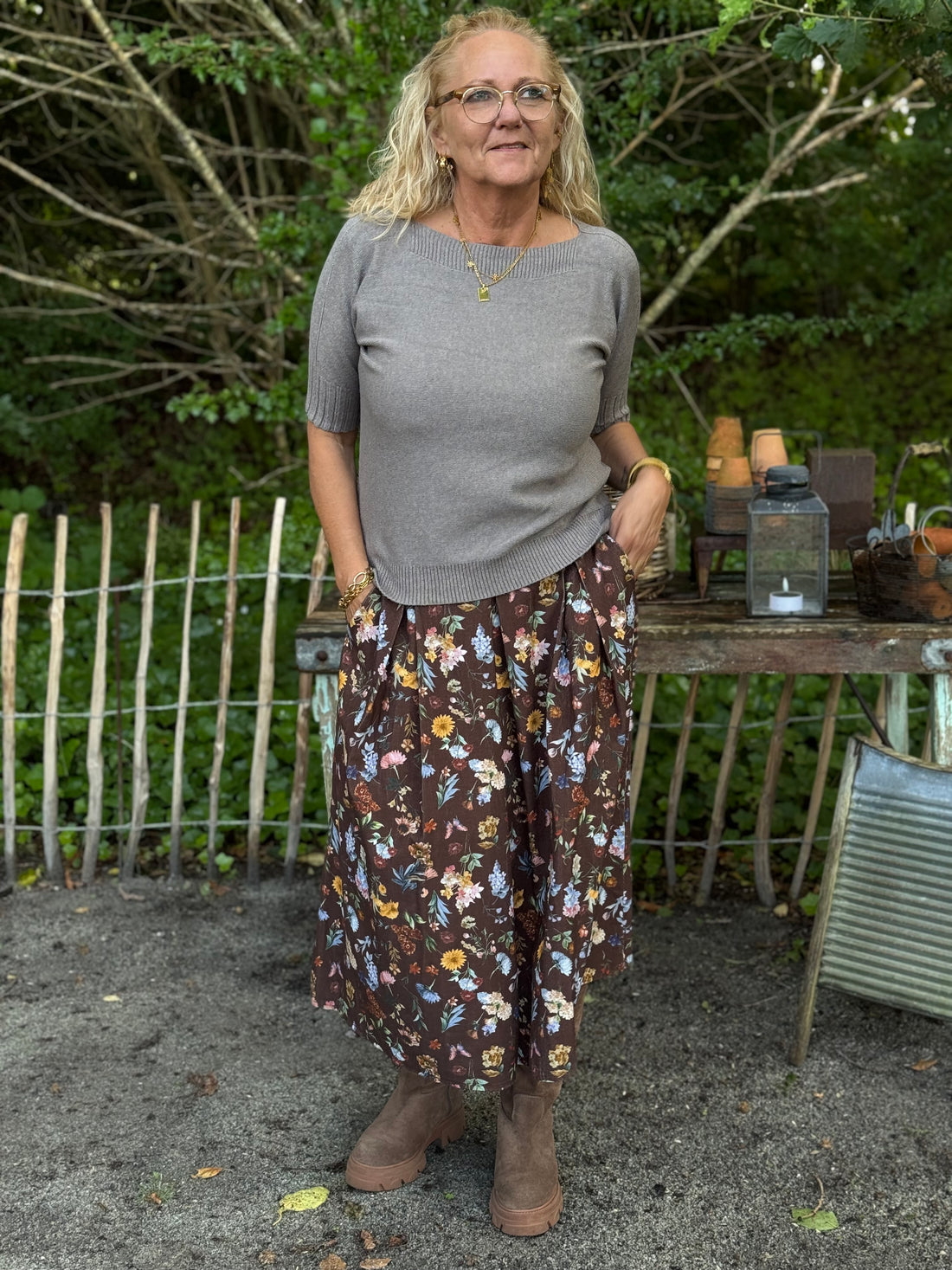 Marta du château Costanza Knit - Fango Melange