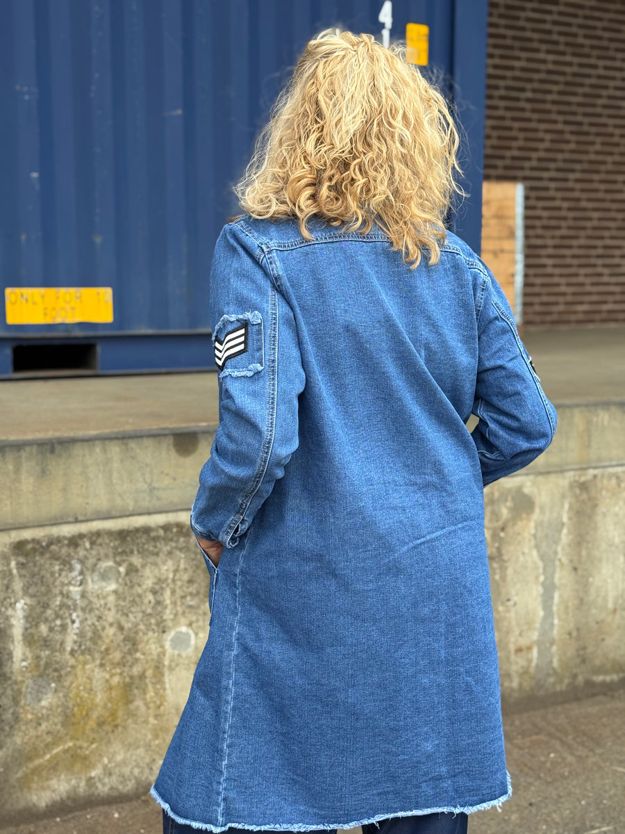 Costa Mani Foxy Denim Long Jacket