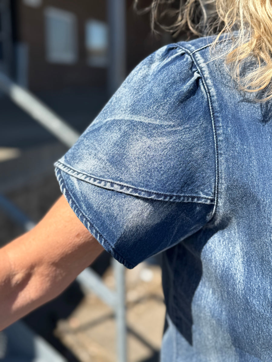 Nü Denmark Deima Shirt S/S - Denim