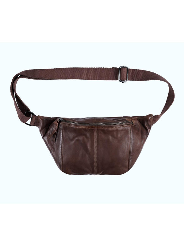 Orchid Bumbag med canvas rem - True Brown | Orchid | Køb online hos Moster D – Hurtig levering