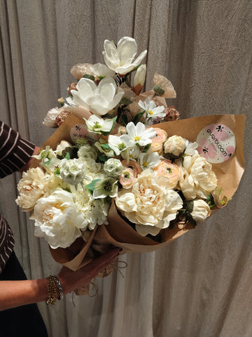 Evighedsbuketter - Hvid / Grøn / Nude