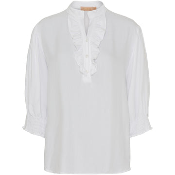 Marta Du Chateau Unnur Topo Bluse - White