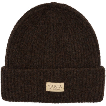 Marta du château Rib Beanie Hat - Brown Onesize