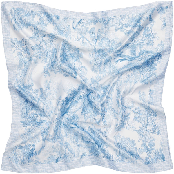 Marta du château Finja Scarf - Blue/Trees