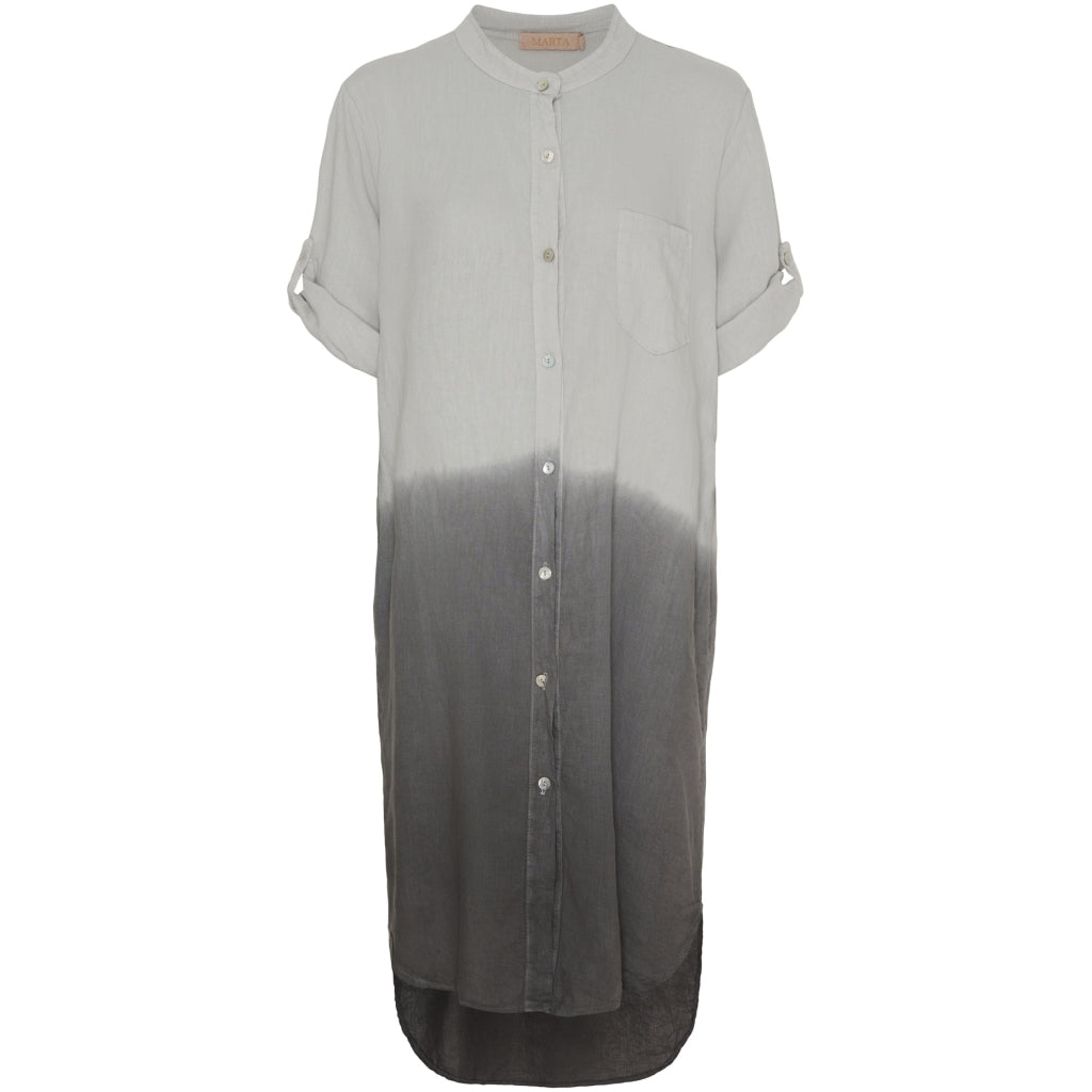 Marta Du Chateau Jóna Kjole - Light Grey/Dark Grey