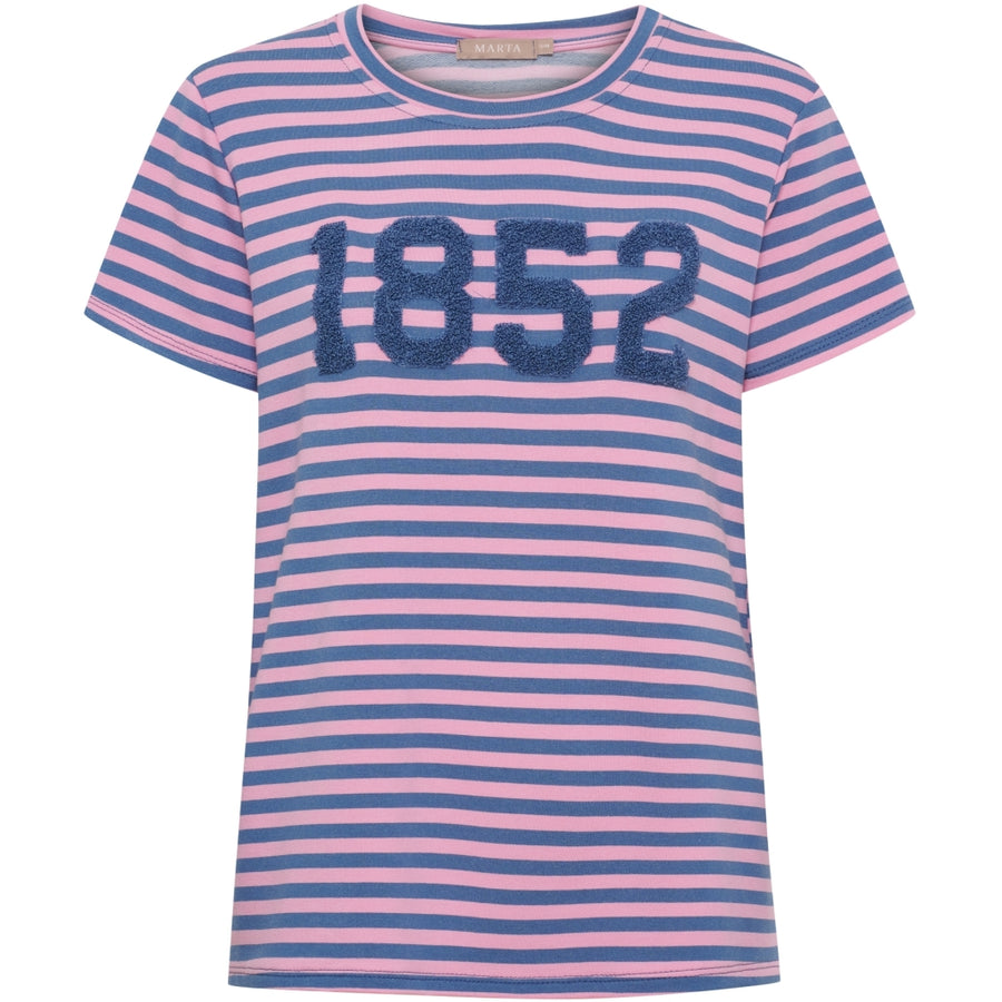 Marta du château Hertha Tee - Pink/Jeans