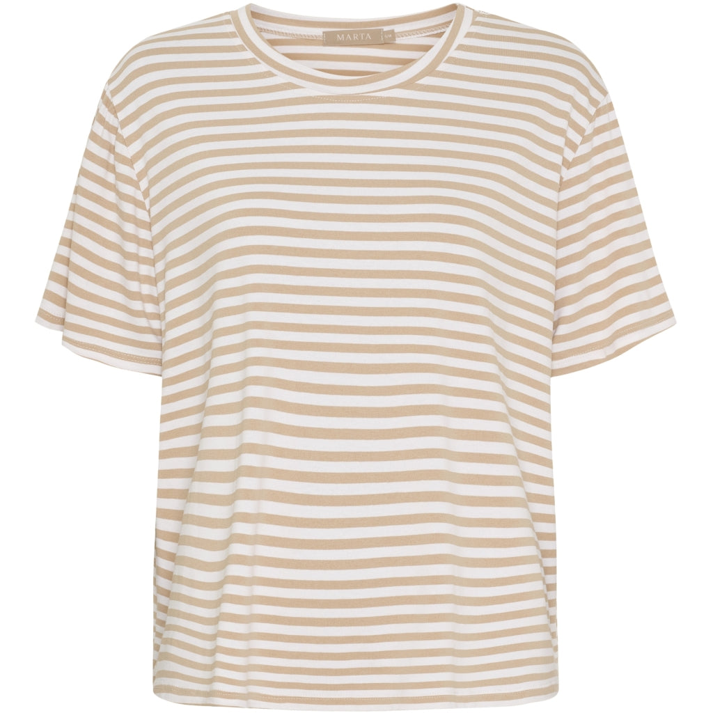 Marta du château Enrica Tee - Beige Stripe