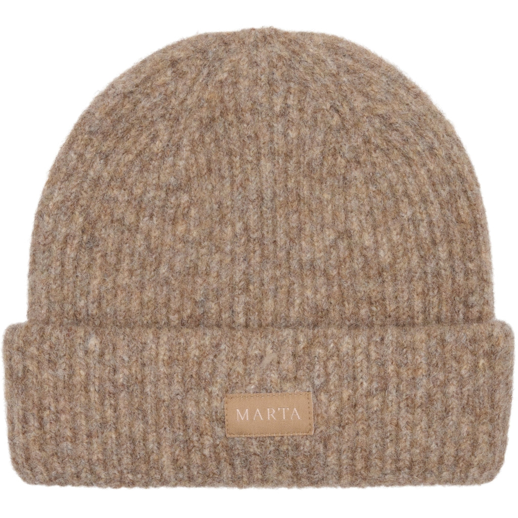 Marta du château Rib Beanie Hat - Fango Onesize