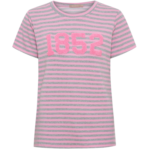 Marta du château Hertha Tee - Pink/Grey