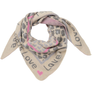 Marta du château Clio Scarf - Grey/Pink