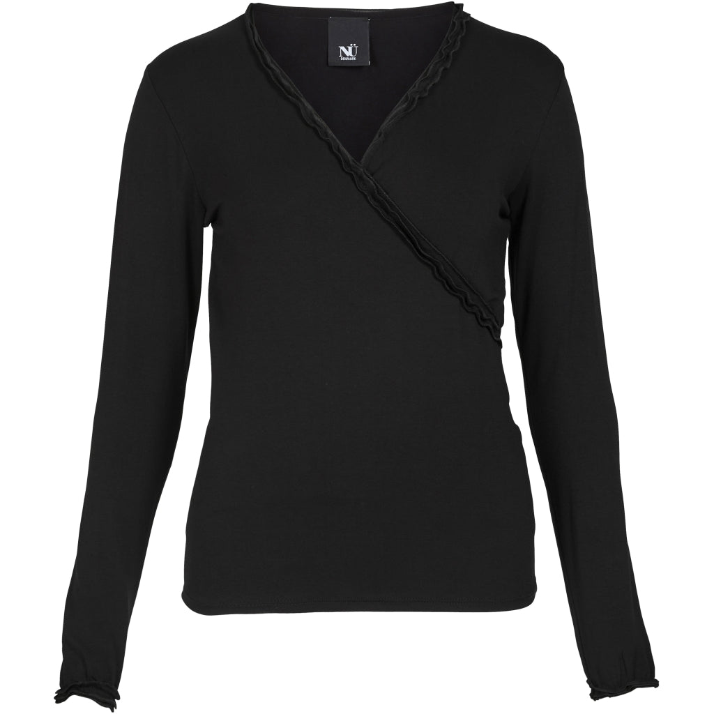 Nü Denmark Adele Wrap Tee - Black