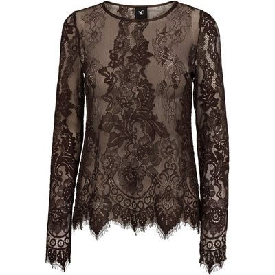 Nü Denmark Charlotte Top L/S - Brown