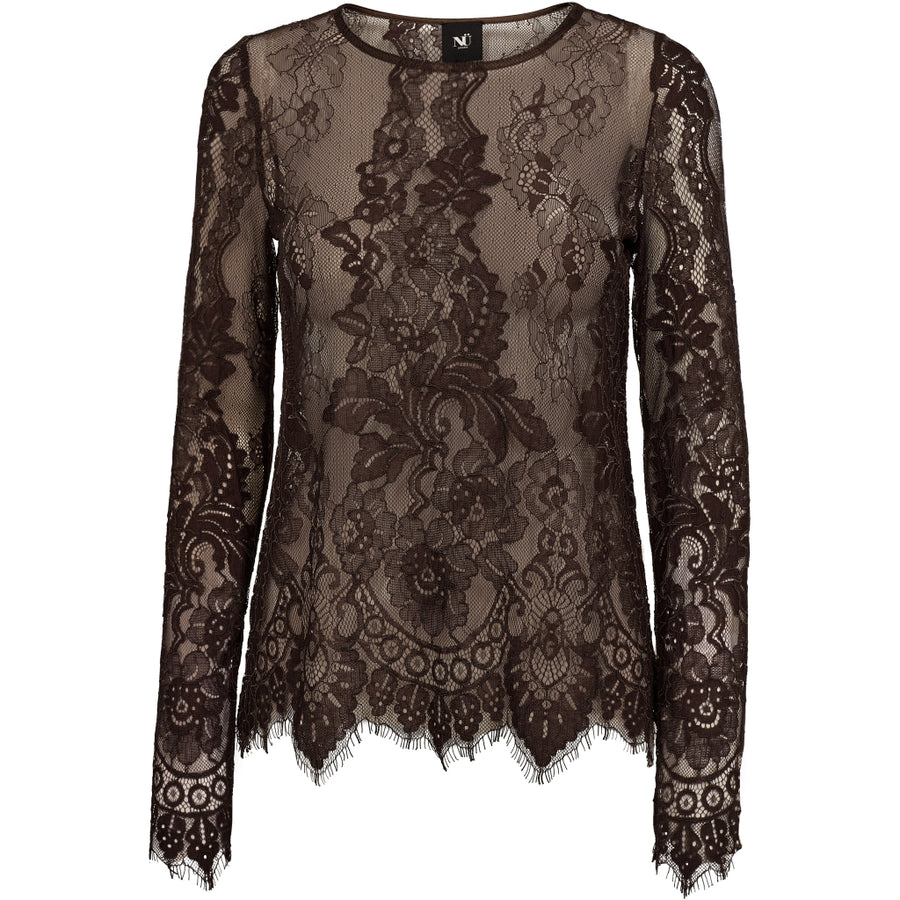 Nü Denmark Charlotte Top L/S - Brown