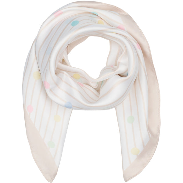 Marta du château Finja Scarf - Beige/Farvet Bomber