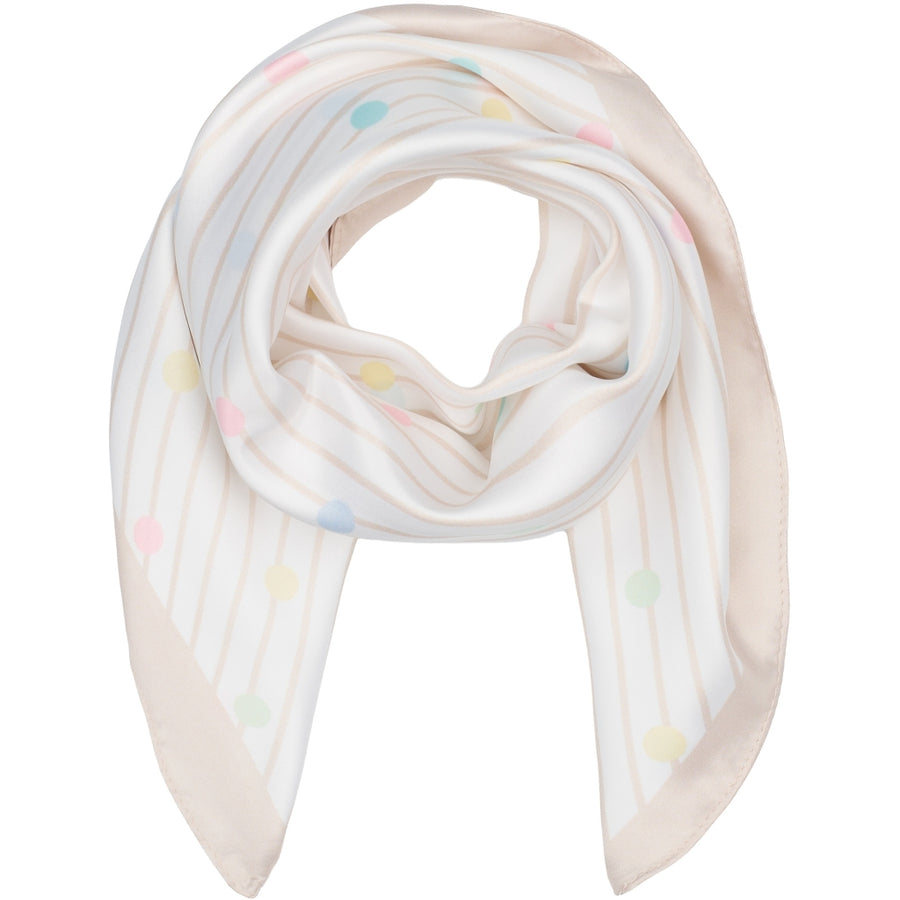 Marta du château Finja Scarf - Beige/Farvet Bomber