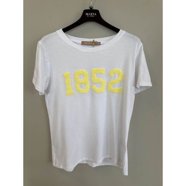 Marta du château Alvera Tee - White/Yellow