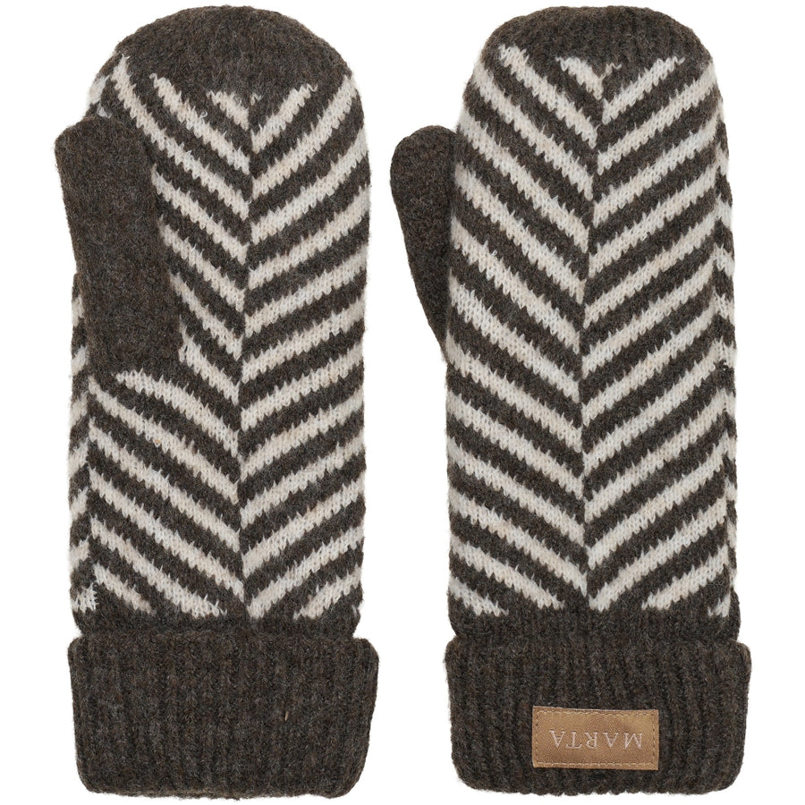 Marta du château Ayana Mittens - Brown/Beige