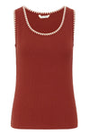 Cream Ribba Top - Brandy Snifter