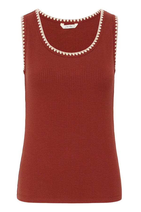 Cream Ribba Top - Brandy Snifter