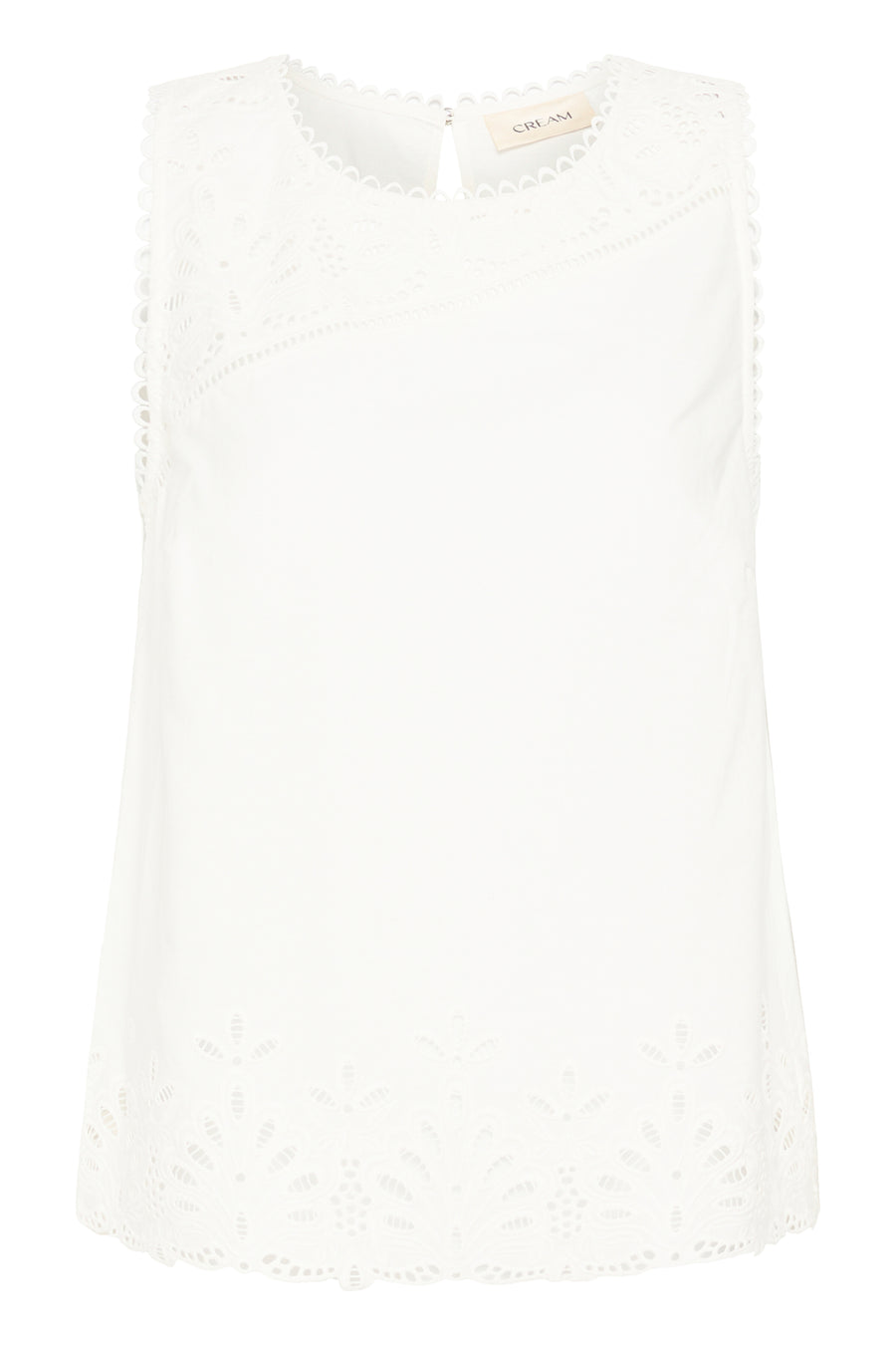 Cream Selina Top - Snow White