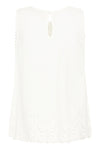 Cream Selina Top - Snow White