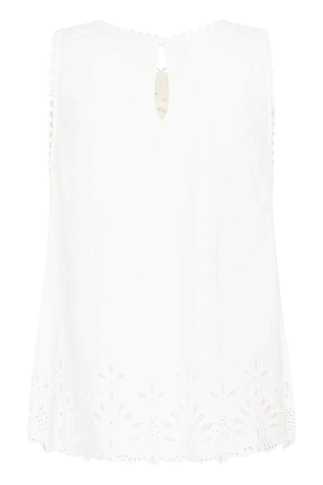 Cream Selina Top - Snow White