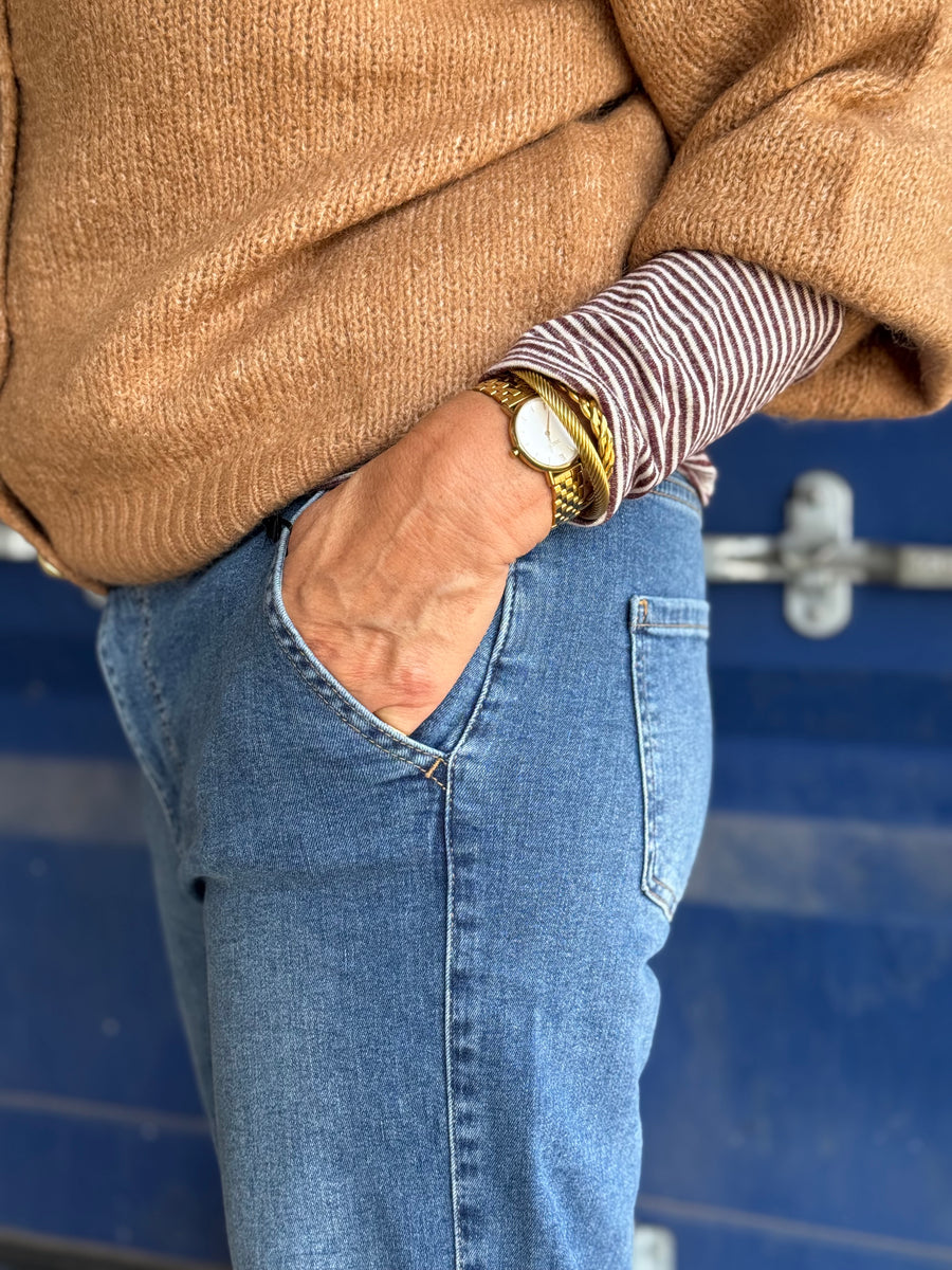 Isay Portofino Wide Jeans - Classic Wash