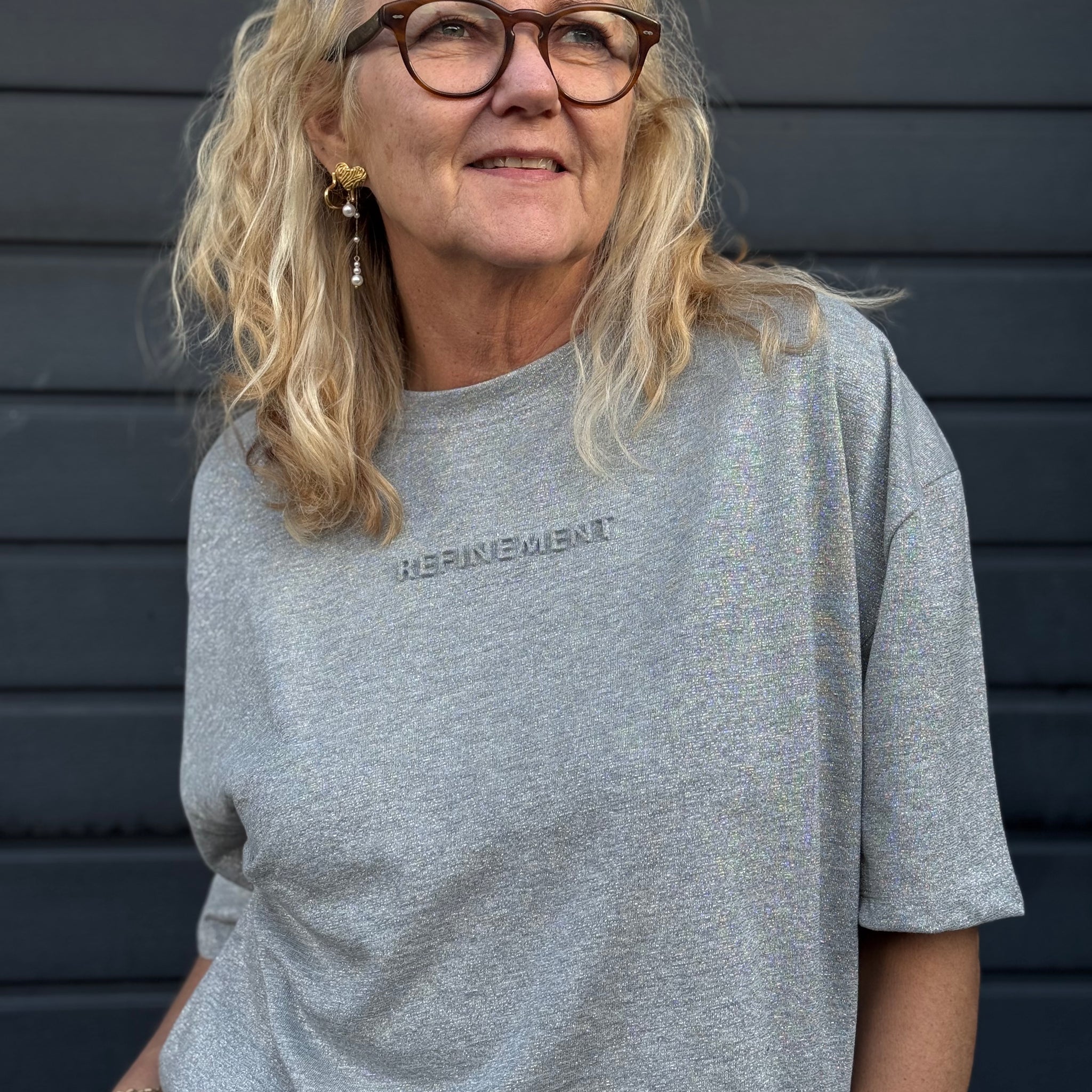 Kaffe Bianca T-shirt - Light Grey Melange