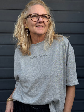 Kaffe Bianca T-shirt - Light Grey Melange