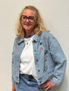 Culture Tiala Aniceta Embroidery Jacket - Light Blue Wash