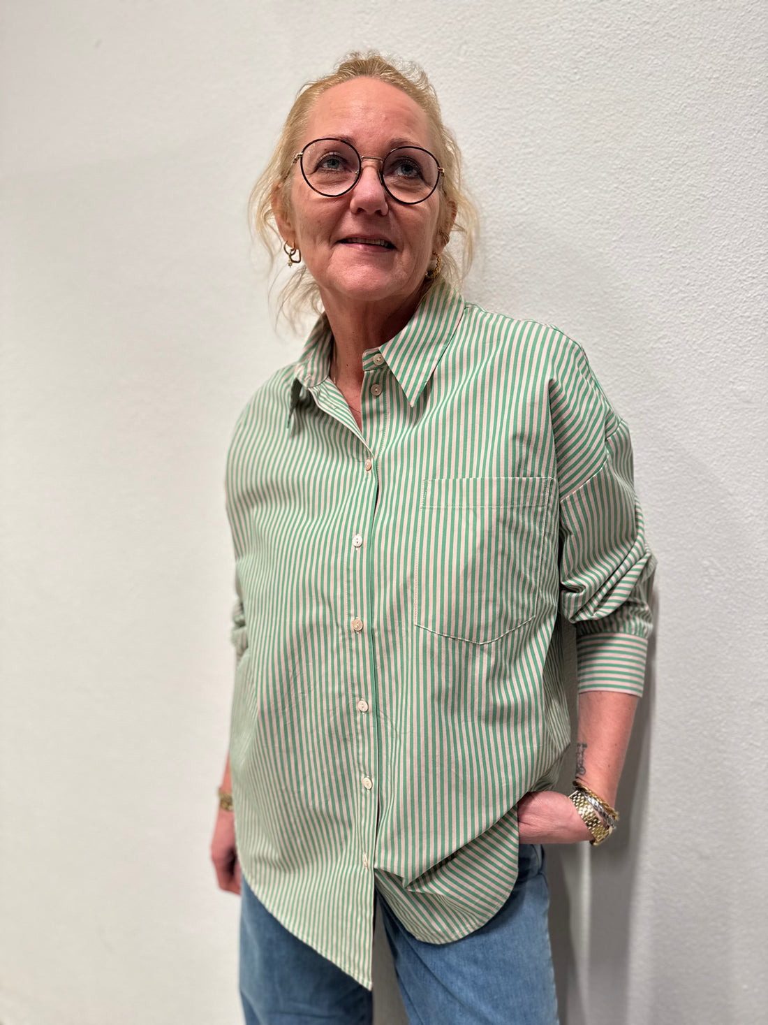 Nümph Hailey Shirt W/O Stones - Vibrant Green