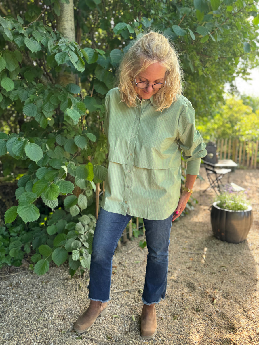 Nümph Micja Long Shirt - Forest Green