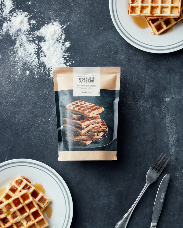 Nicolas Vahé Organic waffle & pancake mix | Nicolas Vahe | Køb online hos Moster D – Hurtig levering