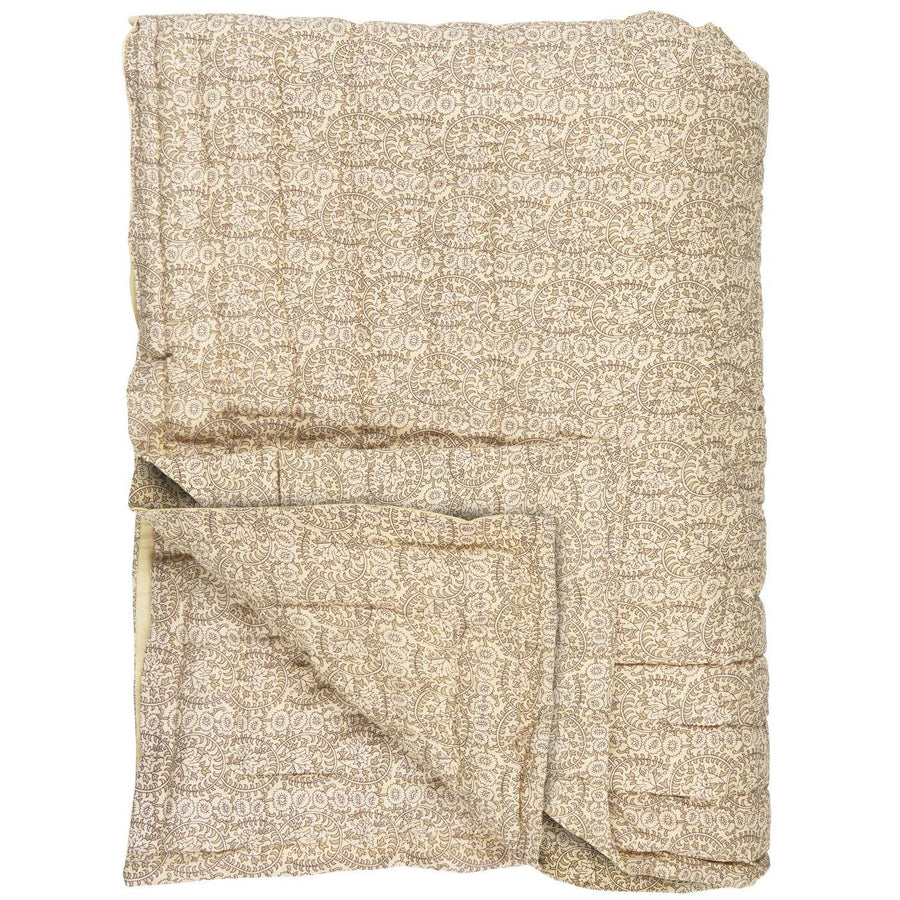 Ib Laursen Quilt, Alva mønster i beige/brun | Ib Laursen | Køb online hos Moster D – Hurtig levering