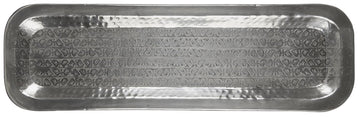 Ib Laursen - Bakke aflang m/bladmønster antik sølvfinish