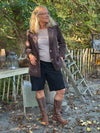 Notyz Suede Bermuda Shorts - Black