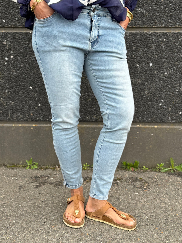 Isay Lido Zip Jeans - Light Denim