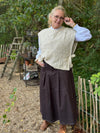 Cream Haggie Knit Slipover - Bleached Sand Melange